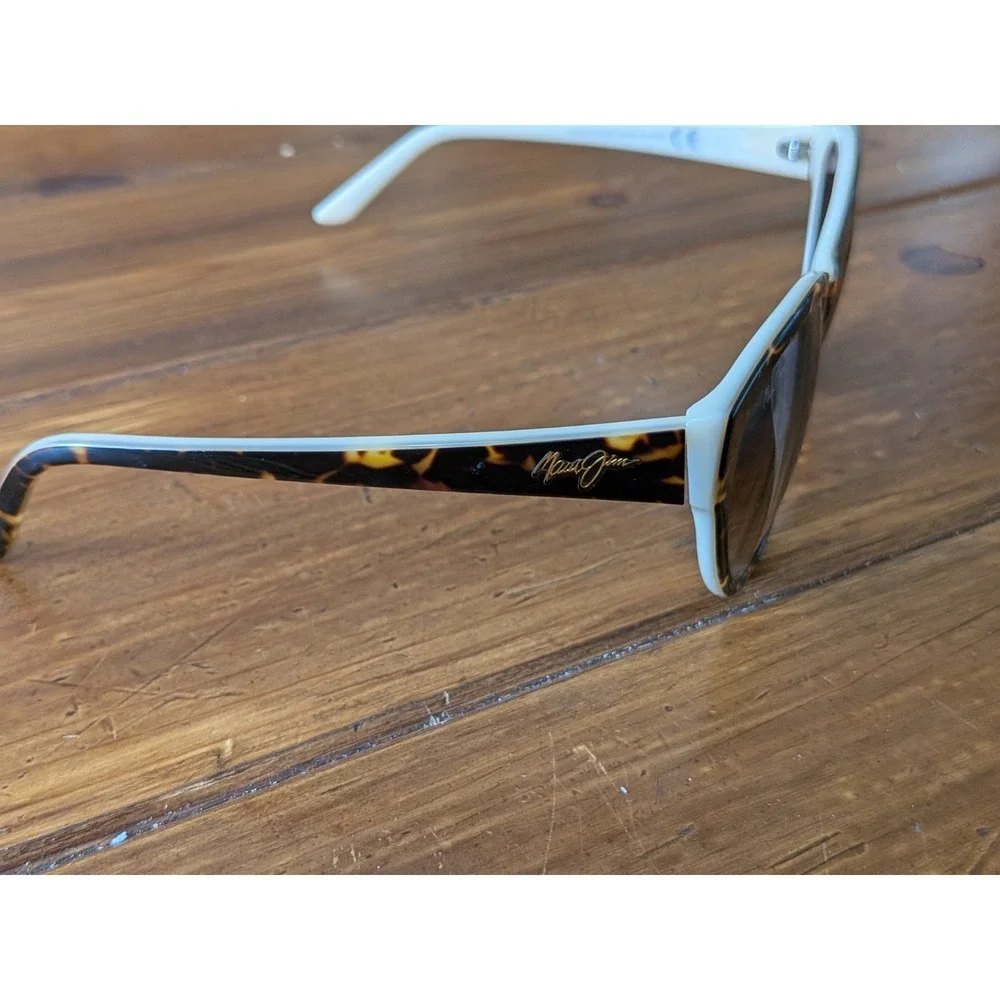 Maui Jim Venus Pool Sunglasses MJ 100-10E 58 19-140 Dark Tortoise Cat Eye READ